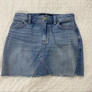 Hollister denim mini skirt